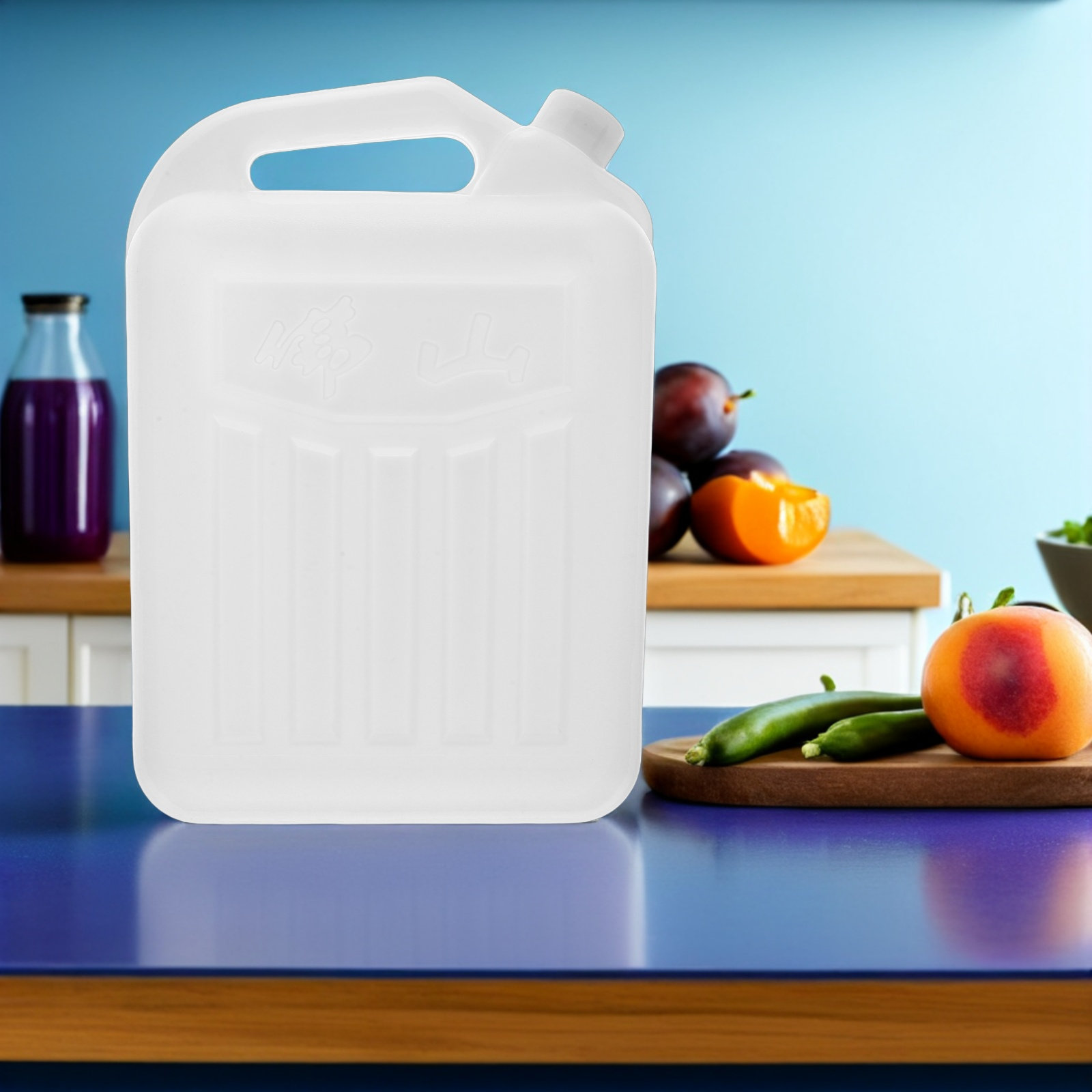 Food Storage Containers - Grote kunststof kan, voedselveilig, 5 liter,