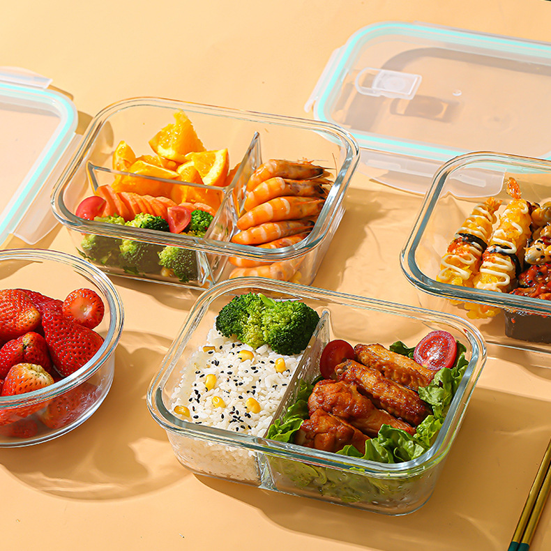 Food Storage Oven Safe - Glazen vershouddoos van hoog borosilicaatglas, hittebestendig,