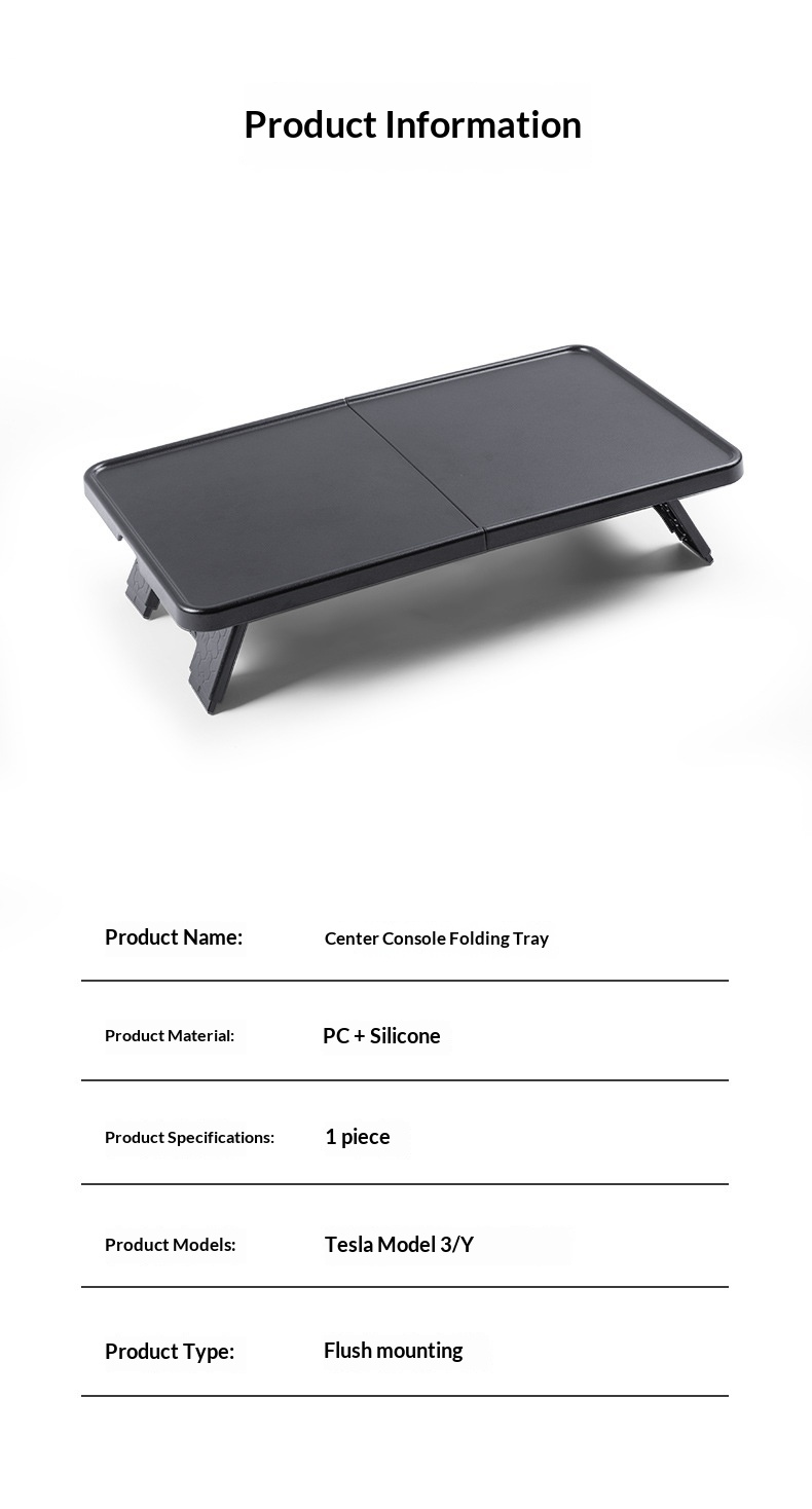 Opvouwbare eettafel voor Tesla - Food Storage With Dividers recensie en prijs