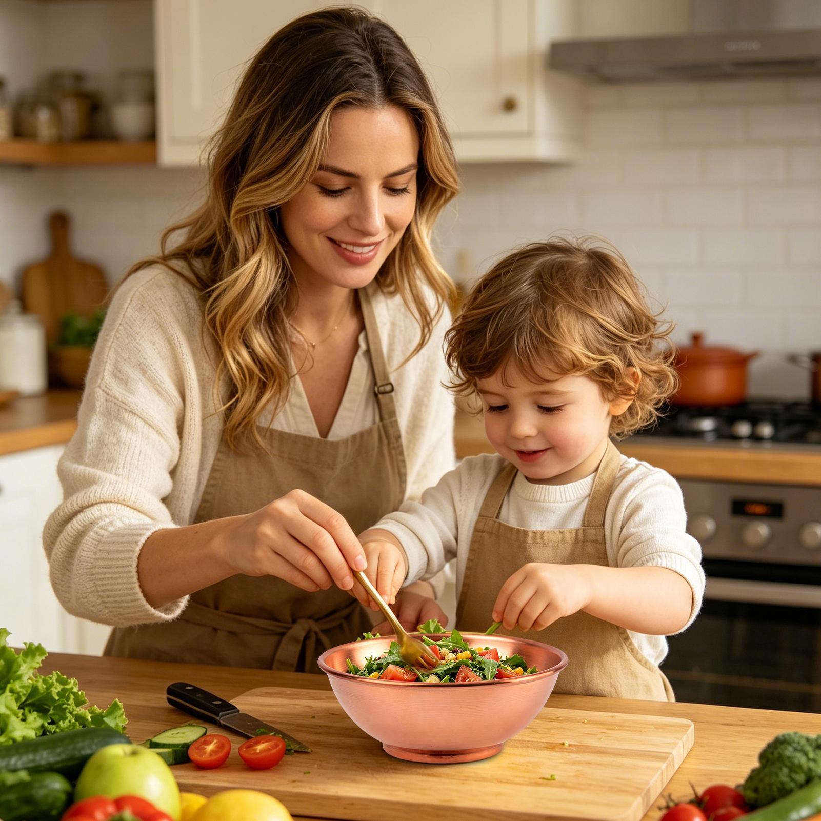 Koperen kom Grote opbergcontai - Food Storage Meals recensie en prijs
